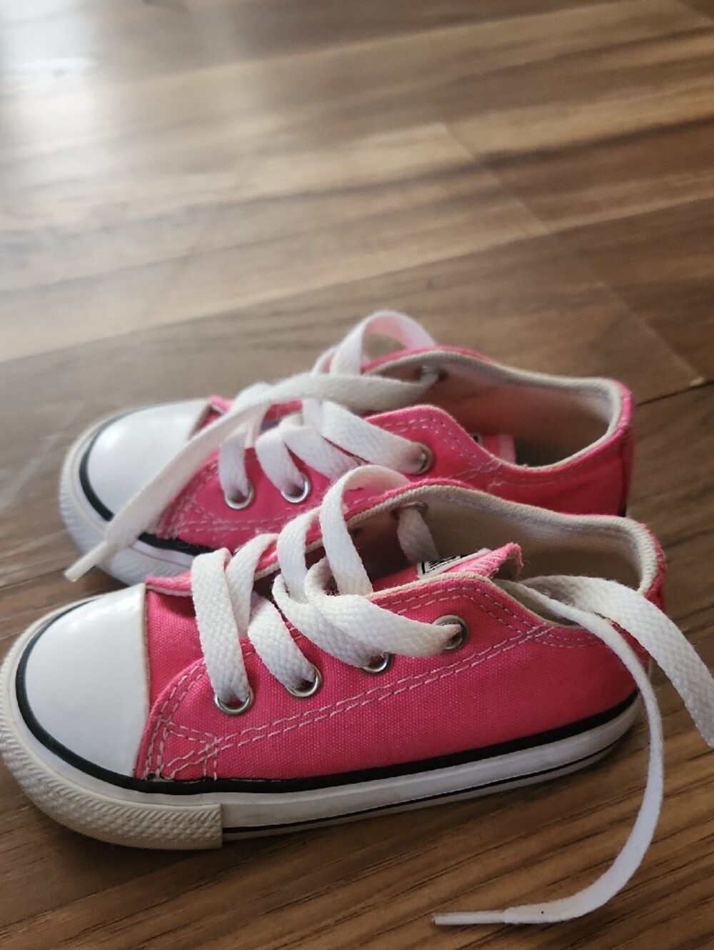 Converse Kids Pink Canvas Low-Top Sneakers - Picture 5 of 5